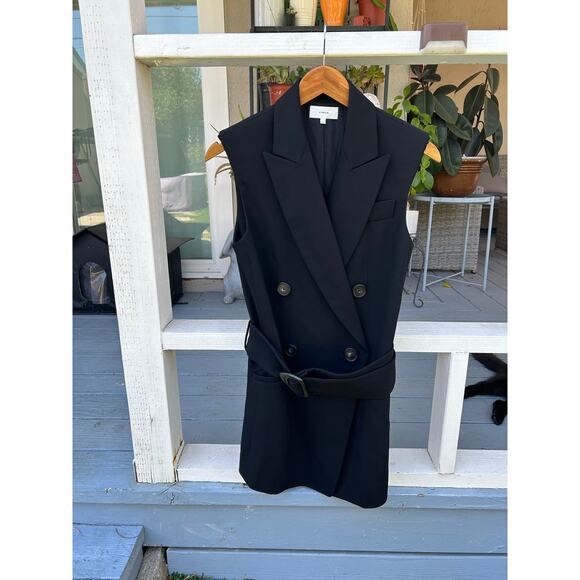 Vince tailored black blazer vest size small - Picture 7 of 9